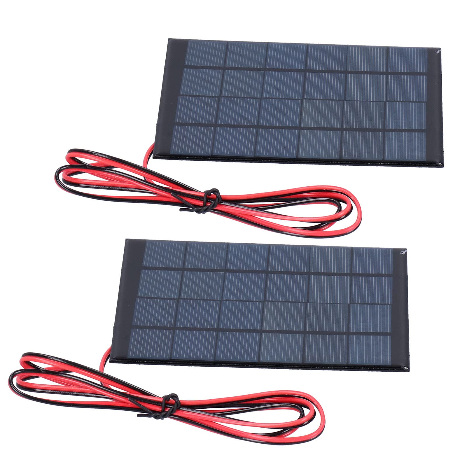 2 Modules Solaires 6V 2W - Panneaux Epoxy Avec Câble 100cm - Pour Projets éducatifs