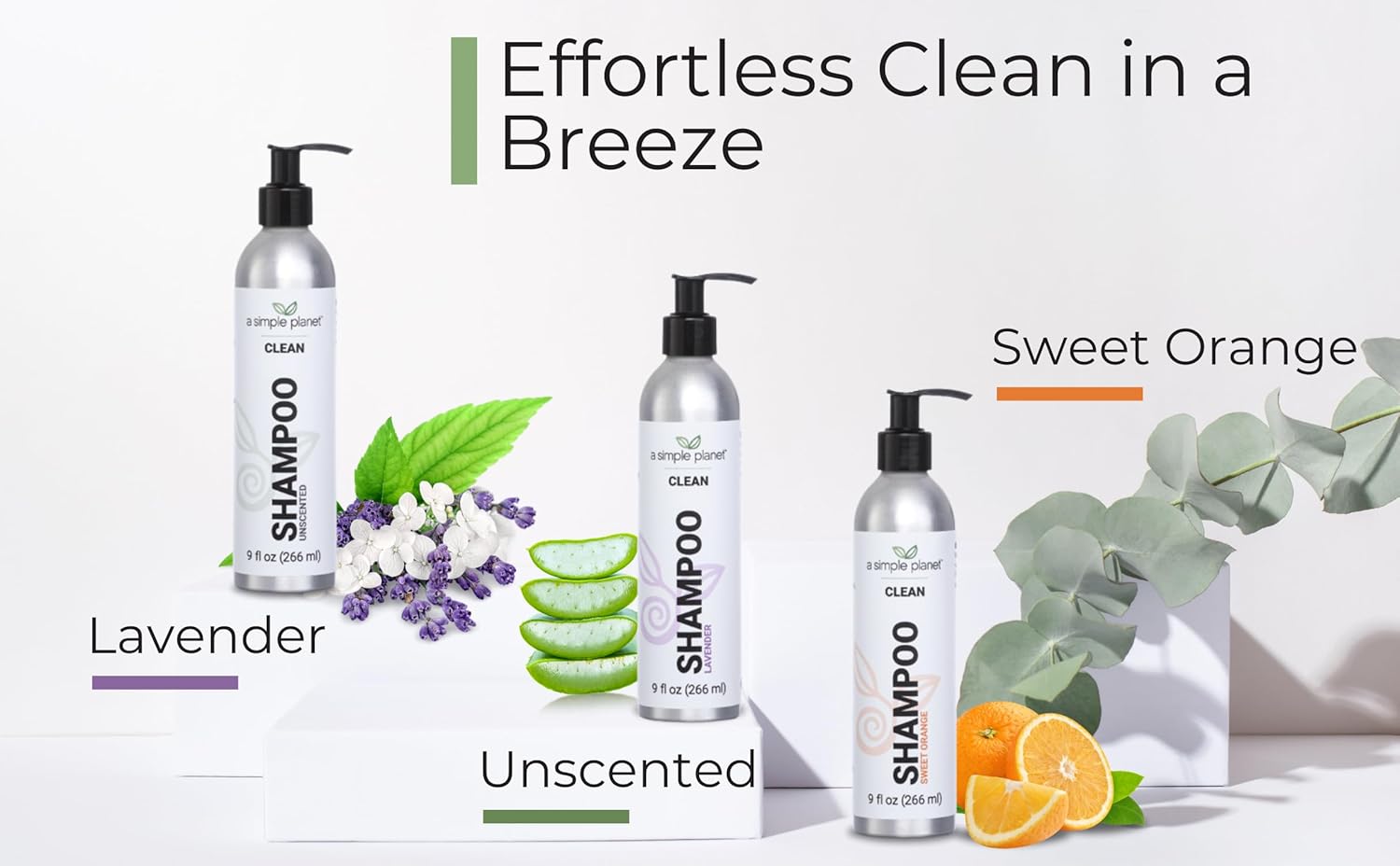 Clean Shampoo with Wildcrafted Ingredients, (17 Floz, Unscented)