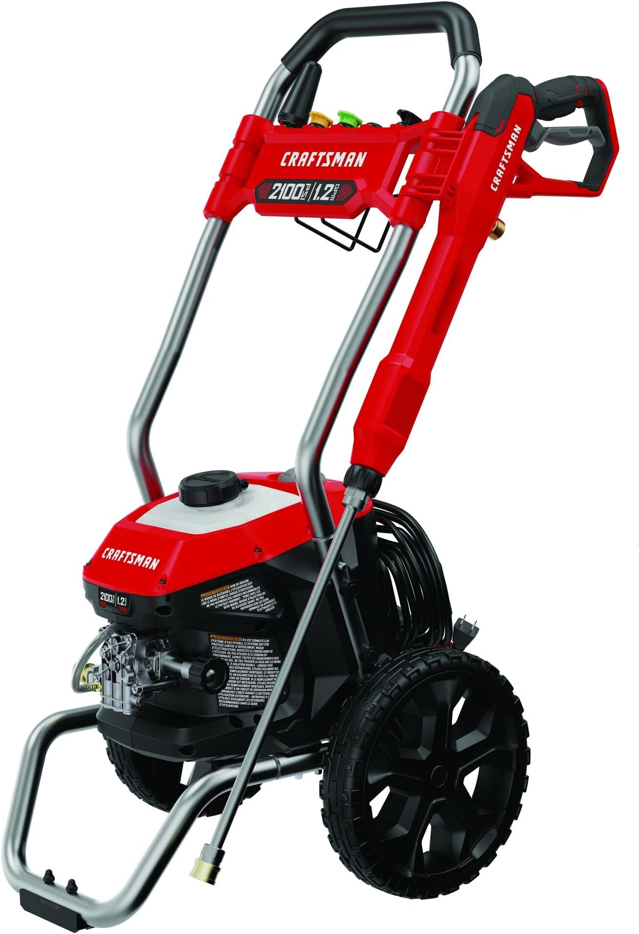 CRAFTSMAN Electric Pressure Washer, Cold Water, 2100-PSI, 1.2 GPM, Corded (CMEPW2100)