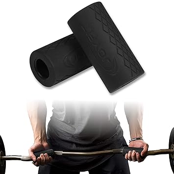 Joyfit Fat Grip for Weightlifting - Non-Slip Pads for Pull-up Bars and Dumbbells, Thick Foam Padded, Muscle Building, High Grip for Men and Women, in Pair (Black) - image, photos