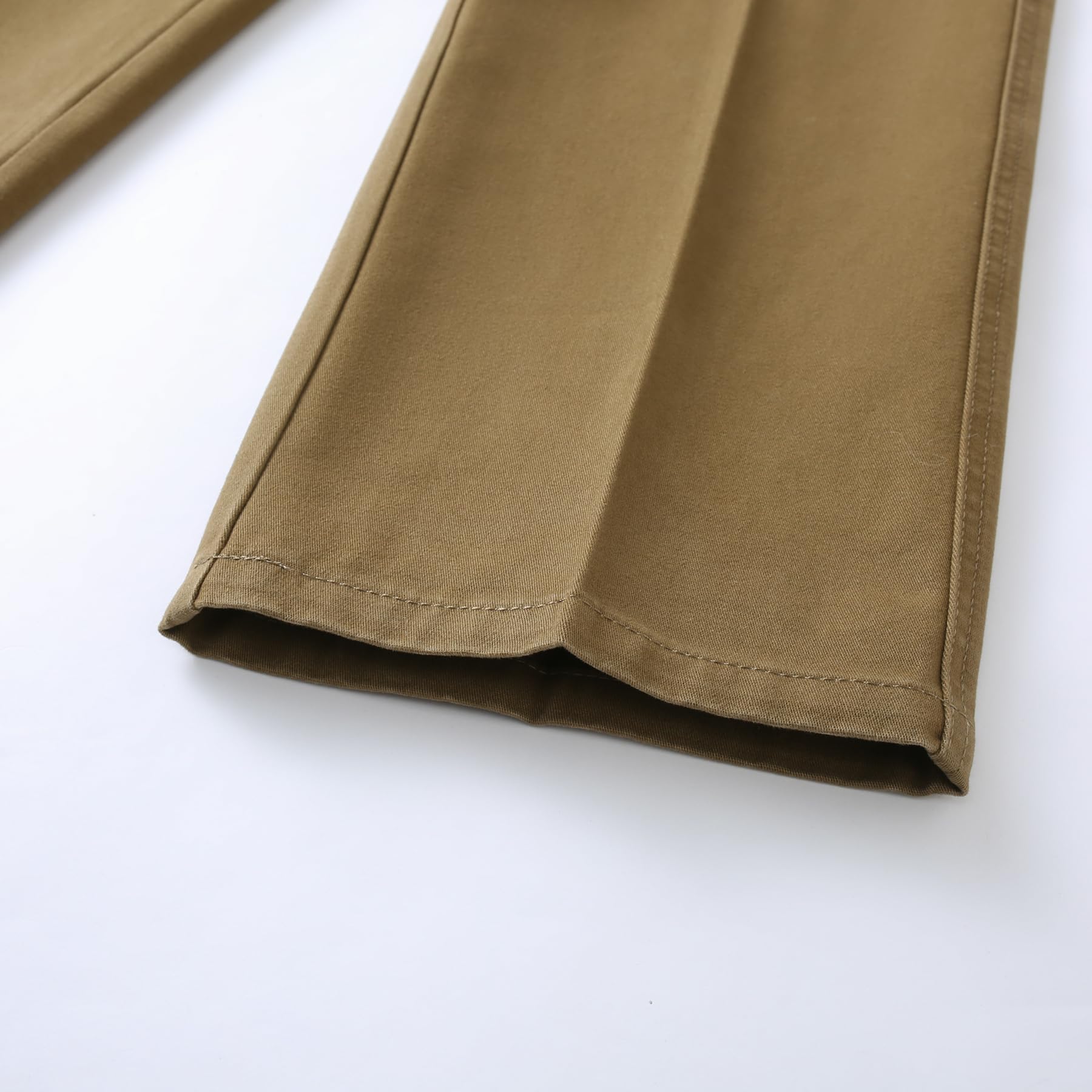 Allthemen Hombre Pantalones De Vestir para Elegantes Gruesos Rectos Ajustados Color Liso para Negocios para Invierno
