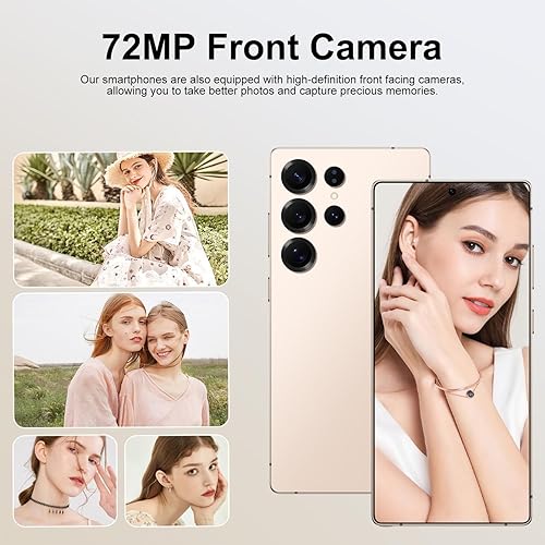 Vista 3 de Teléfono inteligente K25 Ultra desbloqueado 5G, 8 GB de RAM 256 GB ROM + TF expansión, pantalla FHD+ de 7.3 pulgadas, cámara de 108 MP, selfie de 72