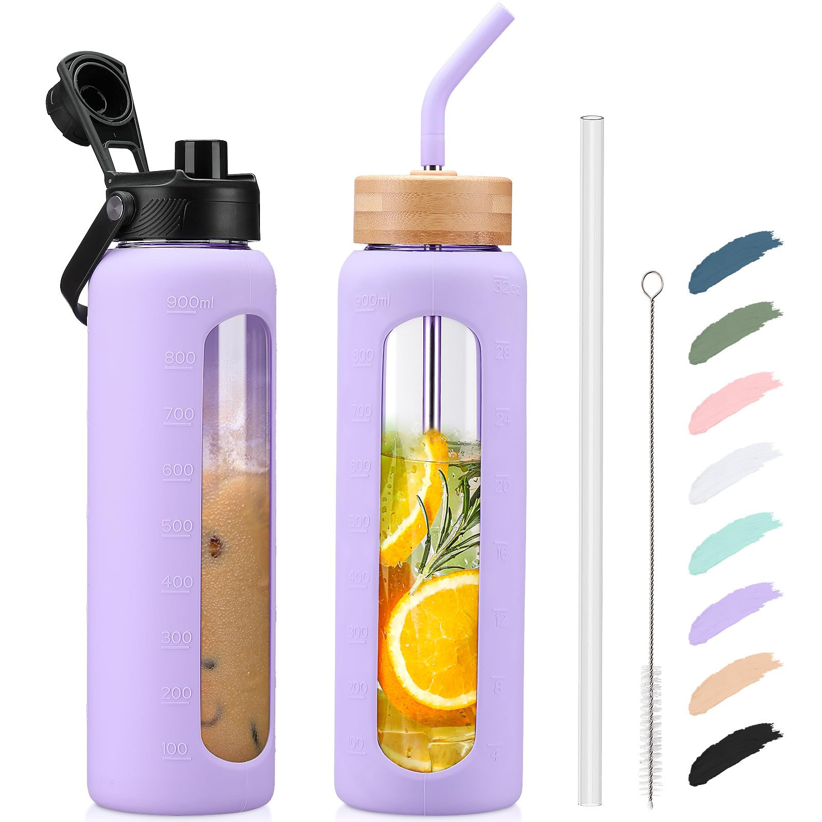 Kodrine Glass Water Bottle