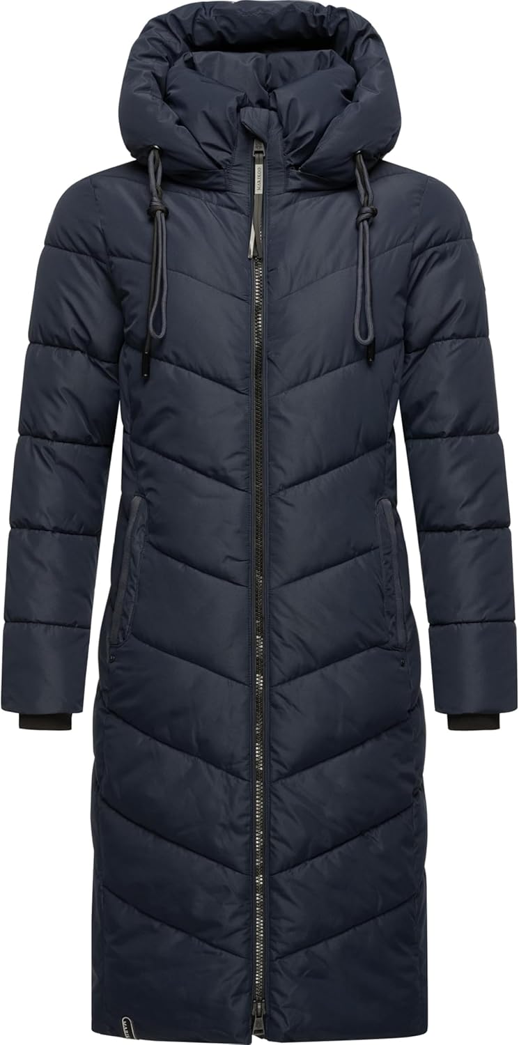 Marikoo Women’s Winter Jacket with Hood | Windproof & Weather-Resistant Jacket | Quilted, Puffy Coat | Sahnekatzii XIV XS-5XL