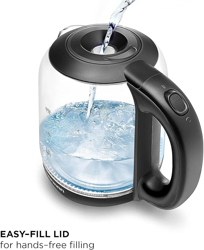 Chefman Tetera Eléctrica 1.7 Litros Vidrio Negro miniatura 4