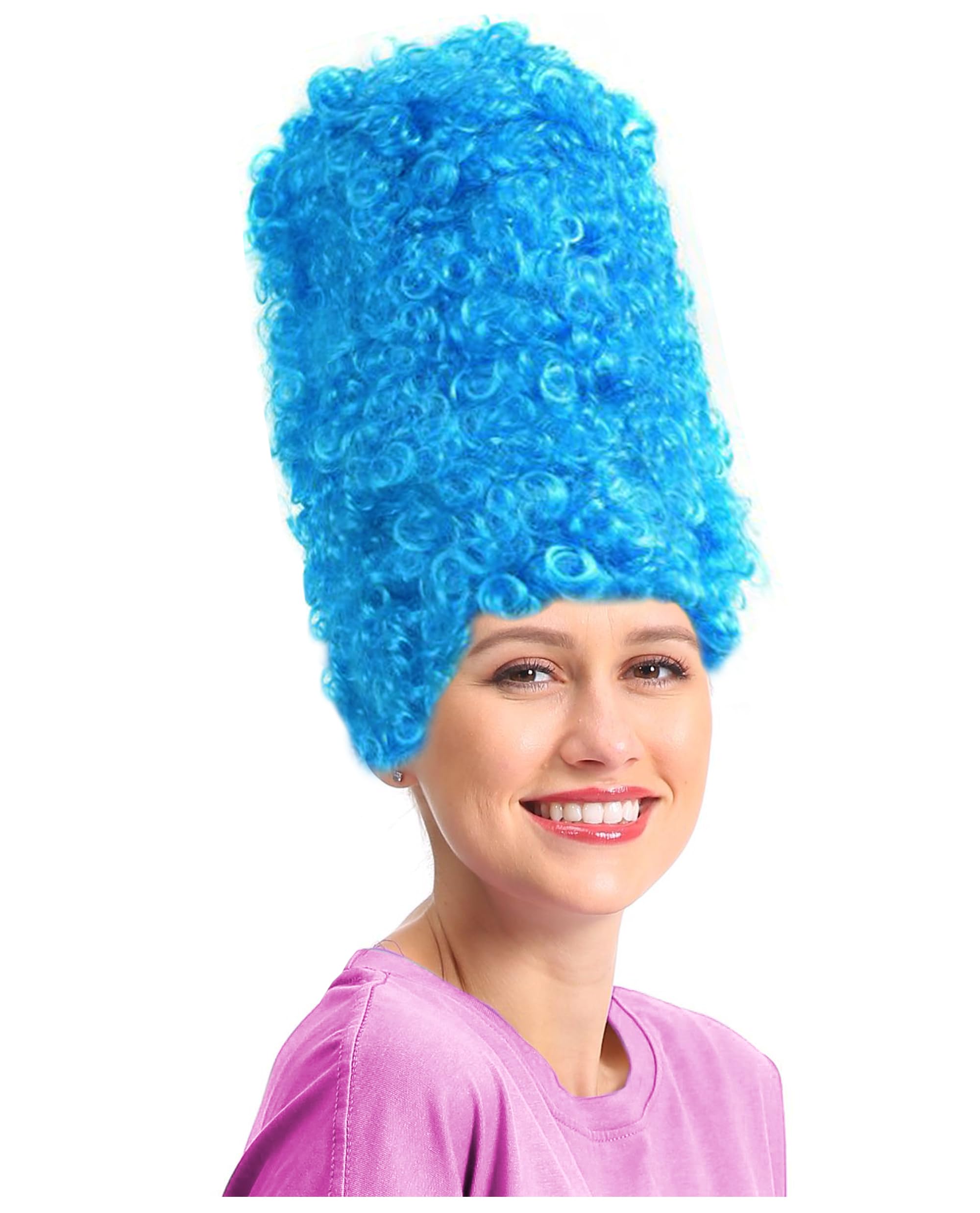Costume Adventure Blue Marge Wig Blue Beehive Marge for Adults