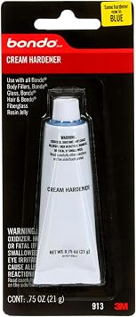 Bondo Cream Hardener 1 Tube 0.75 fl oz., Color Changing During Mixing Ensures Consistency, Lasting Repair, Use with Bondo Fillers 00913