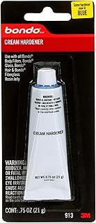 Cream Hardener 1 Tube 0.75 fl oz., Color Changing During Mixing Ensures Consistency, Lasting Repair, Use with Bondo Fillers (00913)