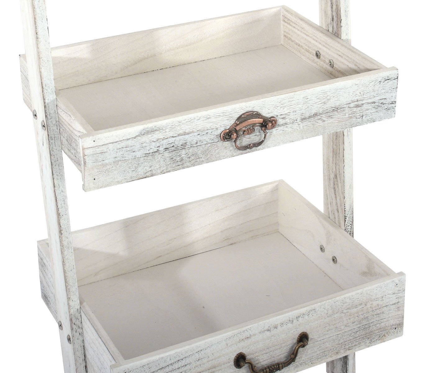 Mendler Standregal, 169x43x32cm - weiß