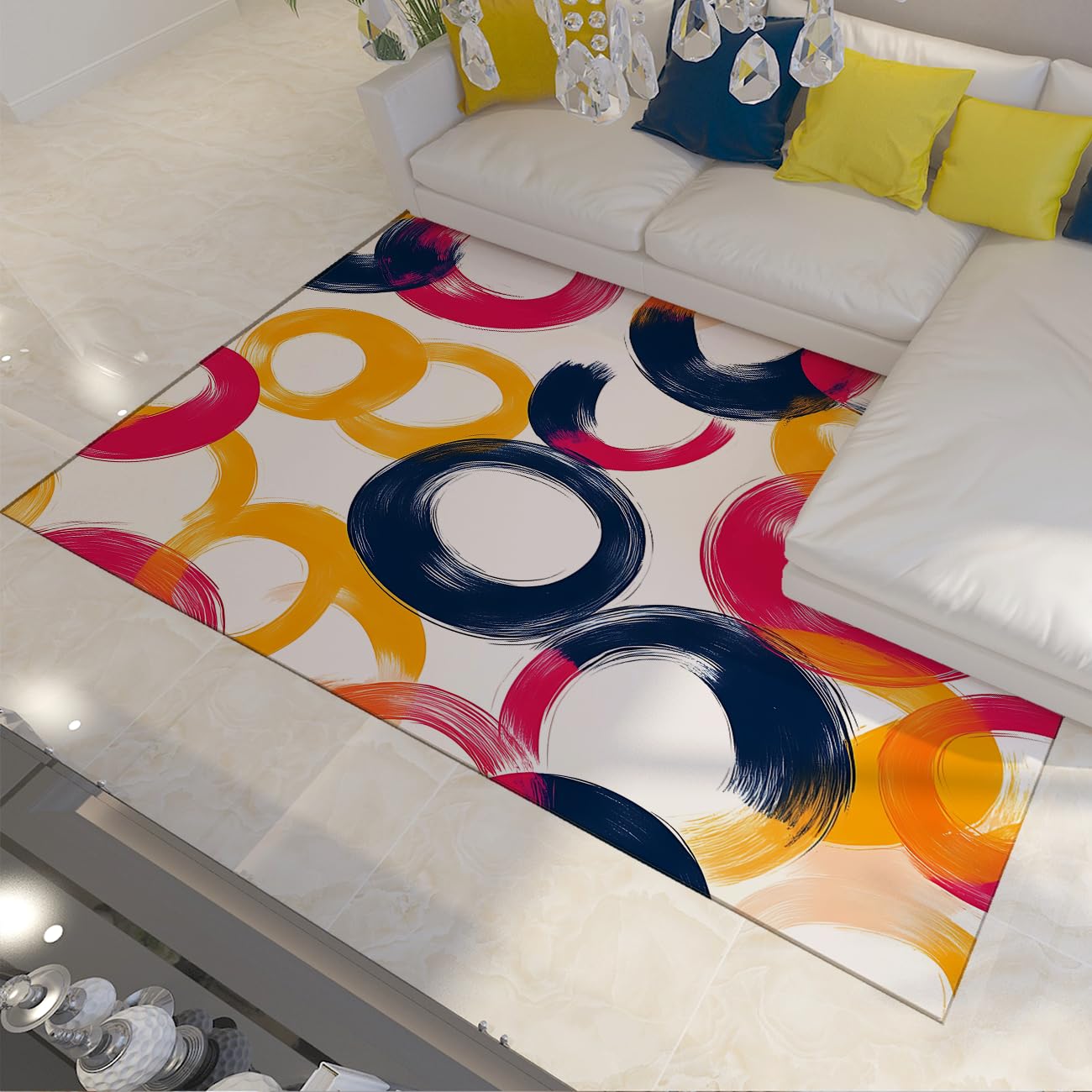 Tapis antidérapants Sapin Noël 60x90cm fin lavable pour sous la table