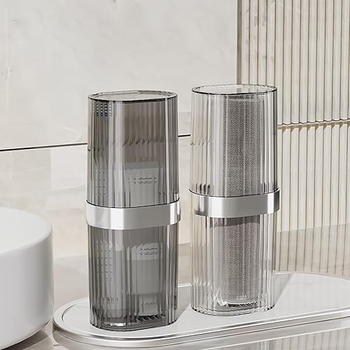 Miniatura 3 de Estuche de viaje para cepillos de dientes, contenedor de viaje portátil para cepillos de dientes, almacenamiento de pasta de dientes para escuela,