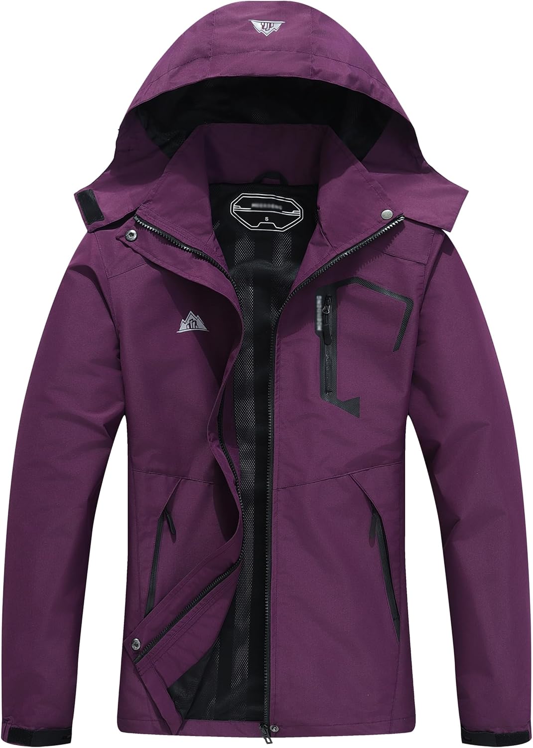 Women’s Waterproof Lightweight Rain Jacket Windproof Breathable Trench Coat Detachable Hood Raincoats Outdoor Hiking Jacket Women’s Waterproof Lightweight Rain Jacket Windproof Breathable Trench Coat Detachable Hood Raincoats Outdoor Hiking Jacket