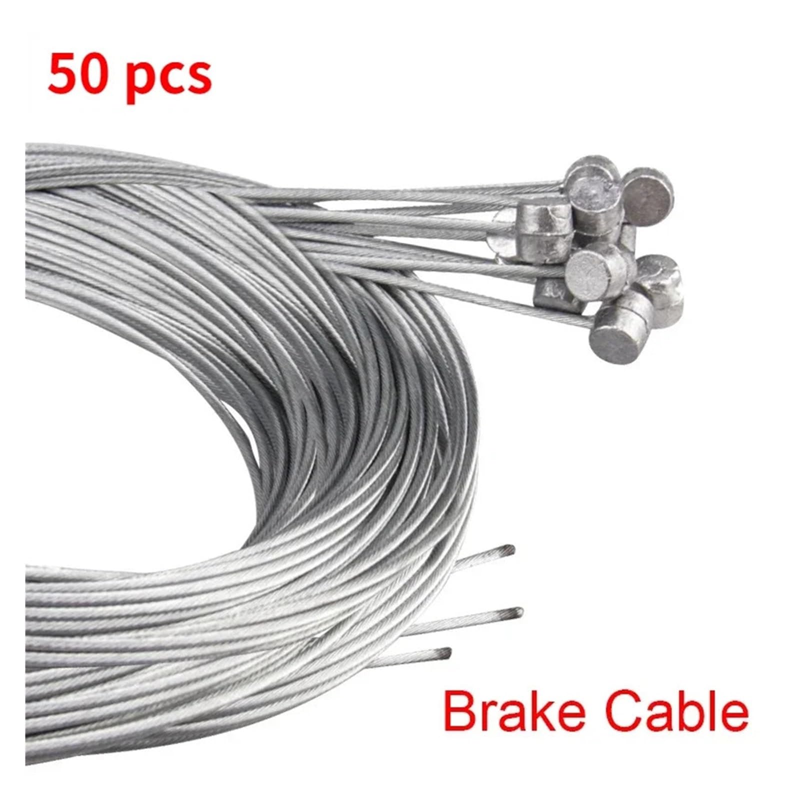 5-50 stücke 2meter MTB Fahrrad Bremsleitung Fahrrad Speed ​​Line Fixed Gear Shift Bremskabelsatz Kern Innendraht for MTB Rennrad(50pcs Brake Cable 2meters)