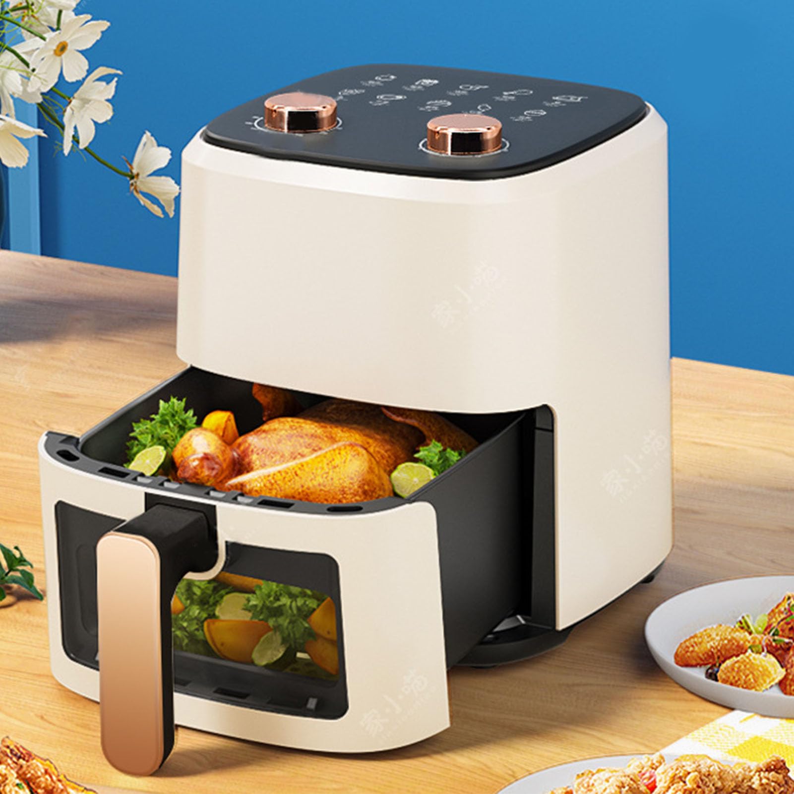 Amazon.com: Air Fryer - 5.5L Large Capacity, Oil-Free, Multi