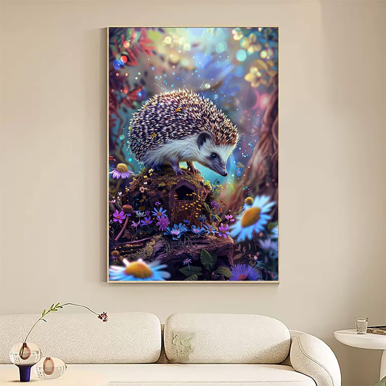 Malowanie diamentami duży rozmiar 110 x 80 cm, DIY 5D diamentowe malowanie las diamenty kryształowe artystyczne rysunki z koralikami do przyklejania, DIY Zima malowanie diamentami dla dorosłych