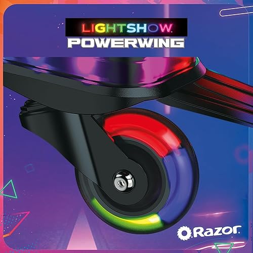 Miniatura 5 de Razor PowerWing Lightshow - Patinete con ruedas, color negro, talla única