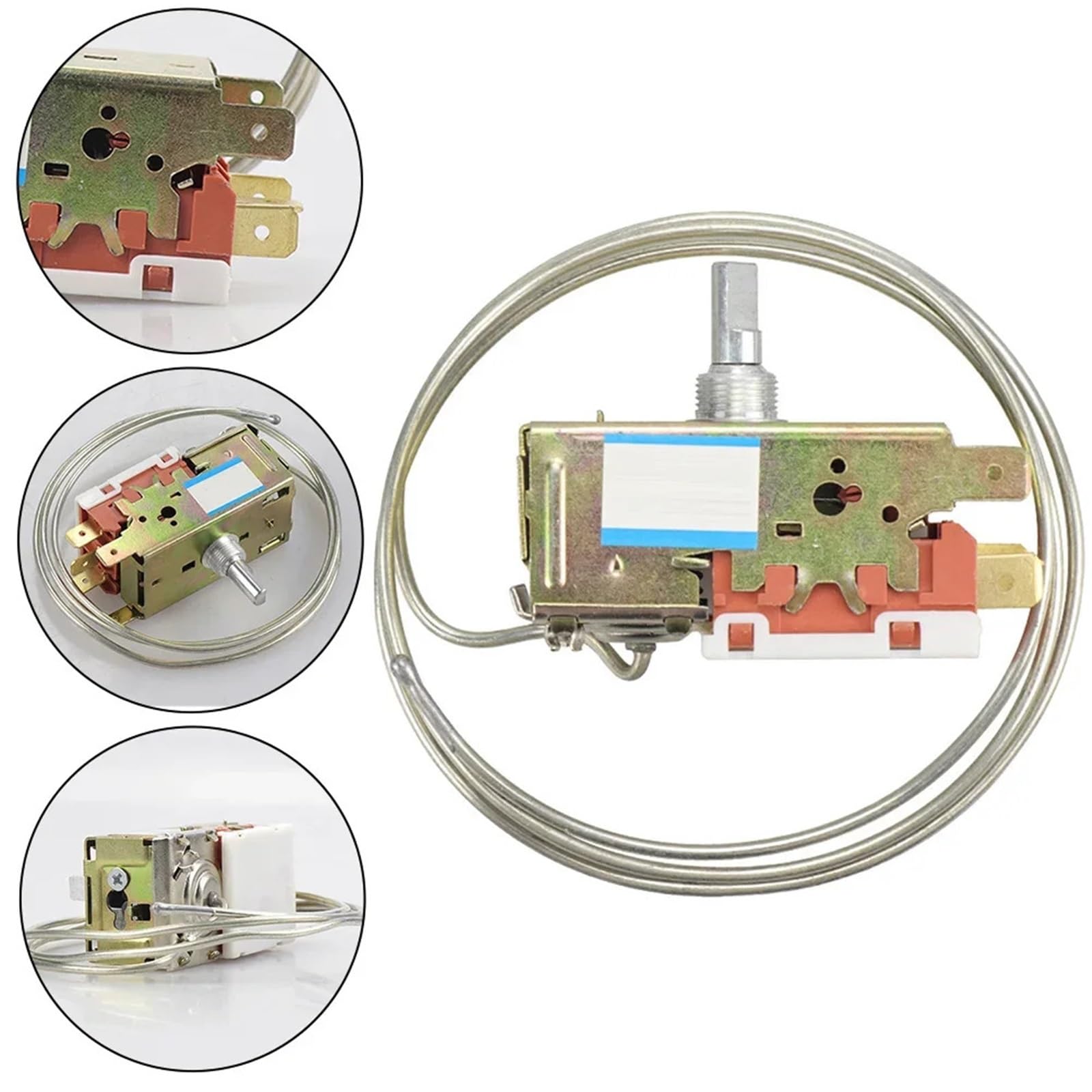Interruttore Termostato Frigorifero WDF19-K K50 K54 K59 K59E, Compatibile Con Siemens, Compatibile Con Bosch, Con Design Ad Albero A Forma Di D, 80 Cm