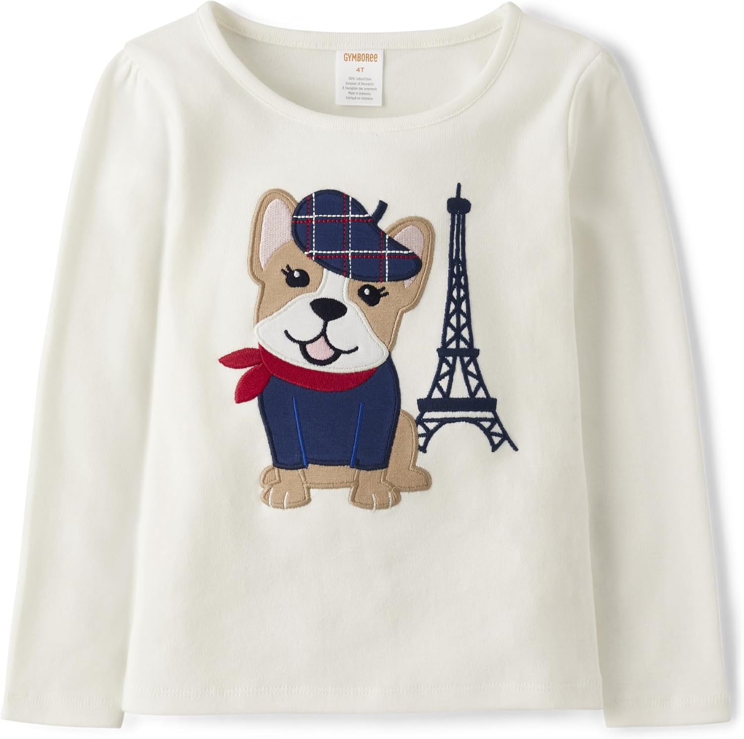 Gymboree Girls and Toddler Embroided Graphic Long Sleeve T-Shirts