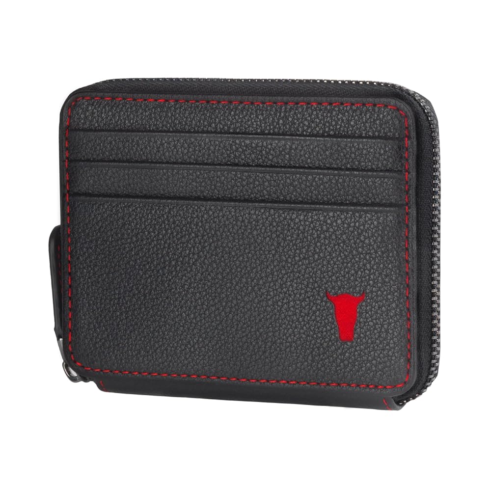 黒 Rotor 本レザー【Wallet+Coin case】 SING F LTD Leather Pocket Coin Case Change Holder Squeeze