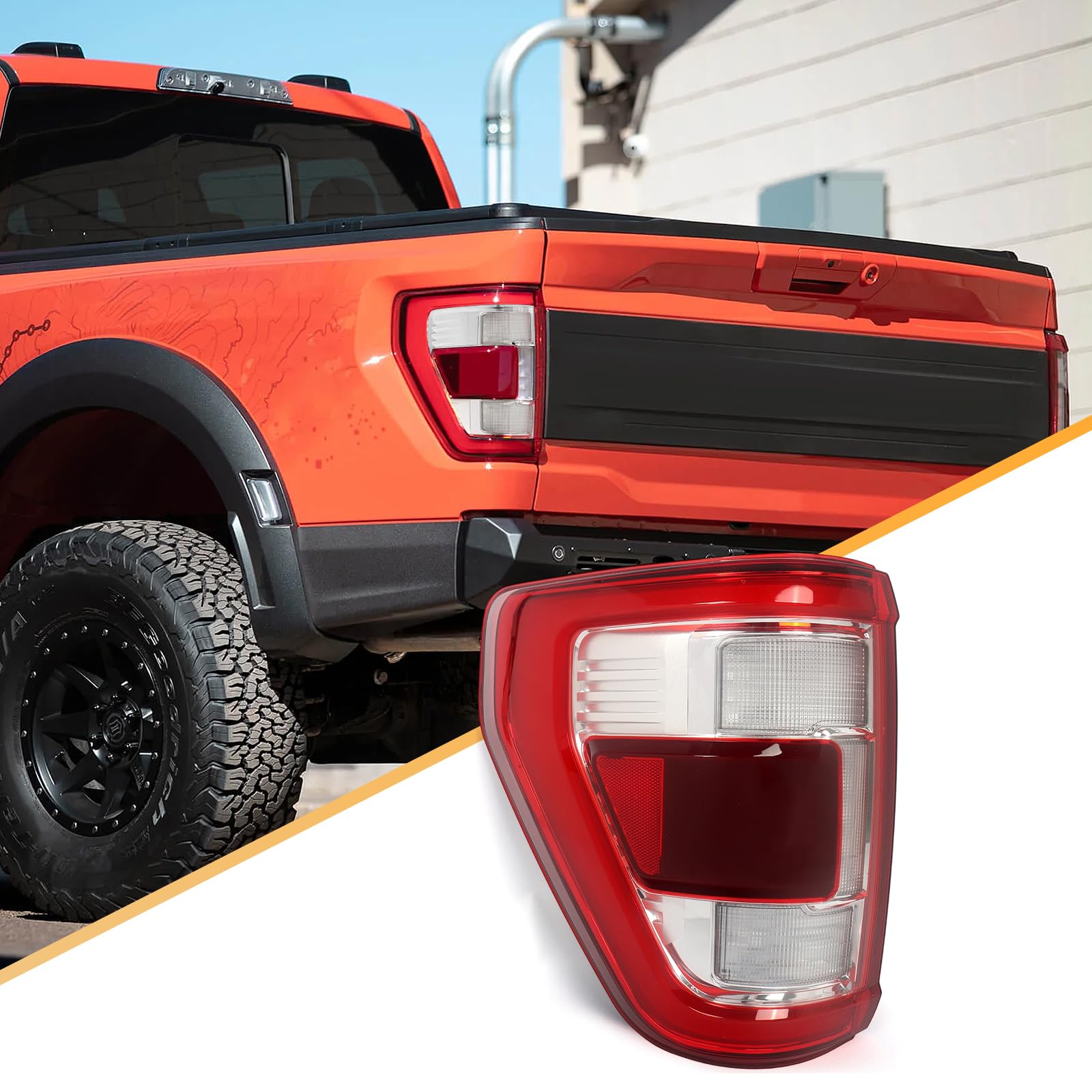 Photo 1 of SHENGXUAN Rear Tail Lights Assembly Compatible with 2021 2022 2023 Ford F150 F-150 LED Rear light Brake Lamp Left Driver Side Taillights with Bulb