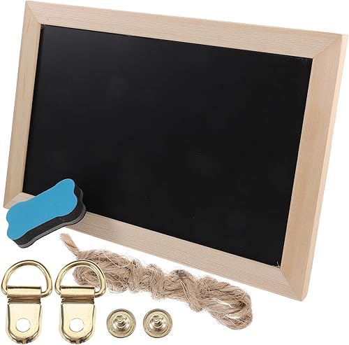 Miniatura 3 de 1 juego de tablero de corcho, marco de madera, tablero de pines, decoración de pared, colgante con marco de madera, boletines de anuncios para