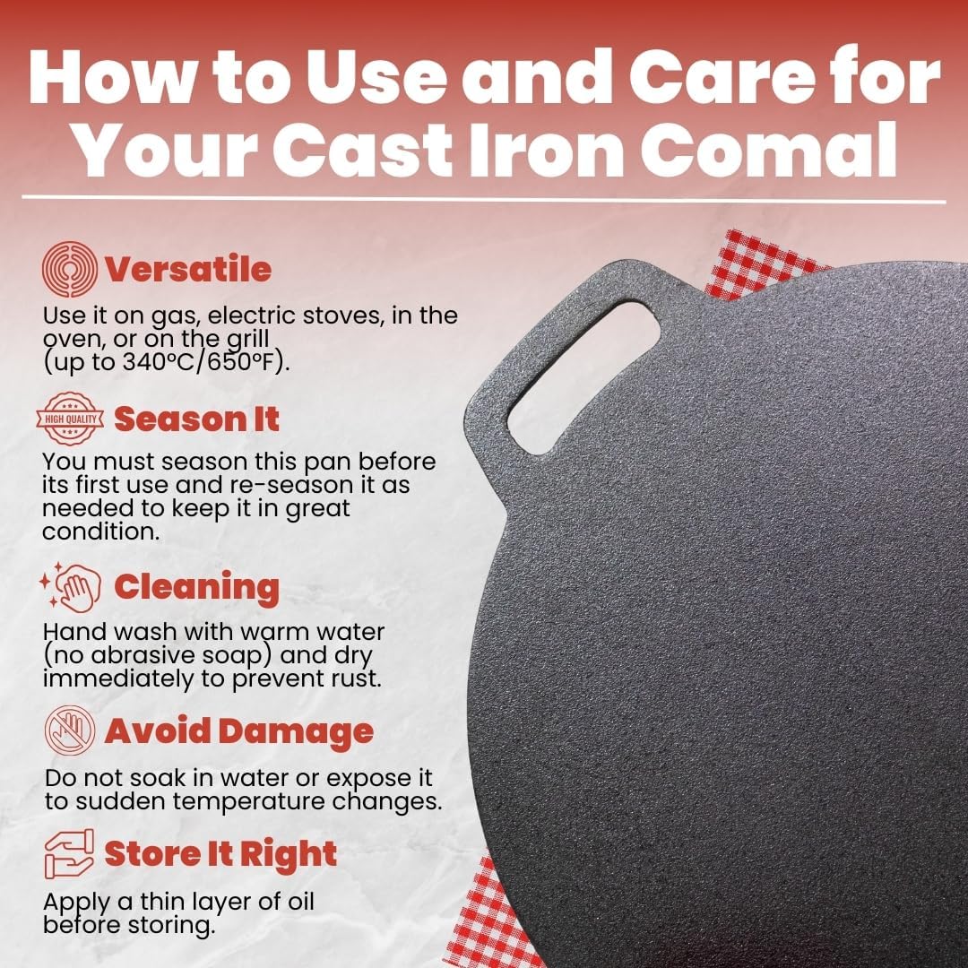 Cast Iron Comal Care Guide
