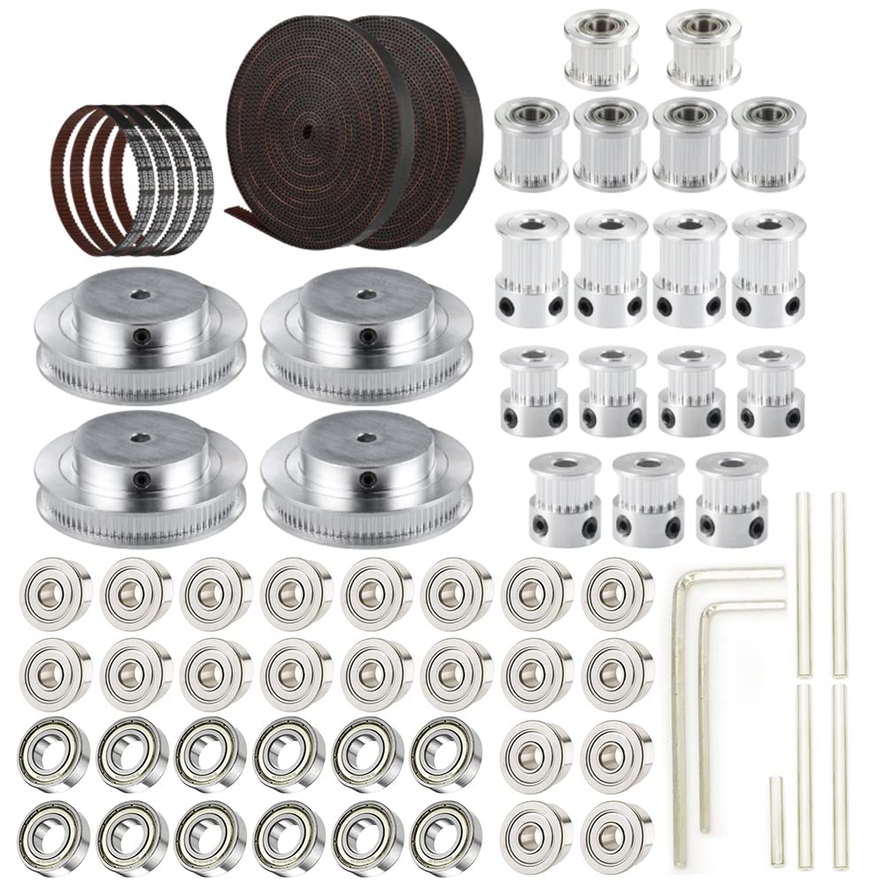 Voron 2.4 V2.4 Motion Kit Parts Set GT2 LL-2GT RF Open Timing Belt 2GT 16T 80T 20T Tooth Pulley 188-