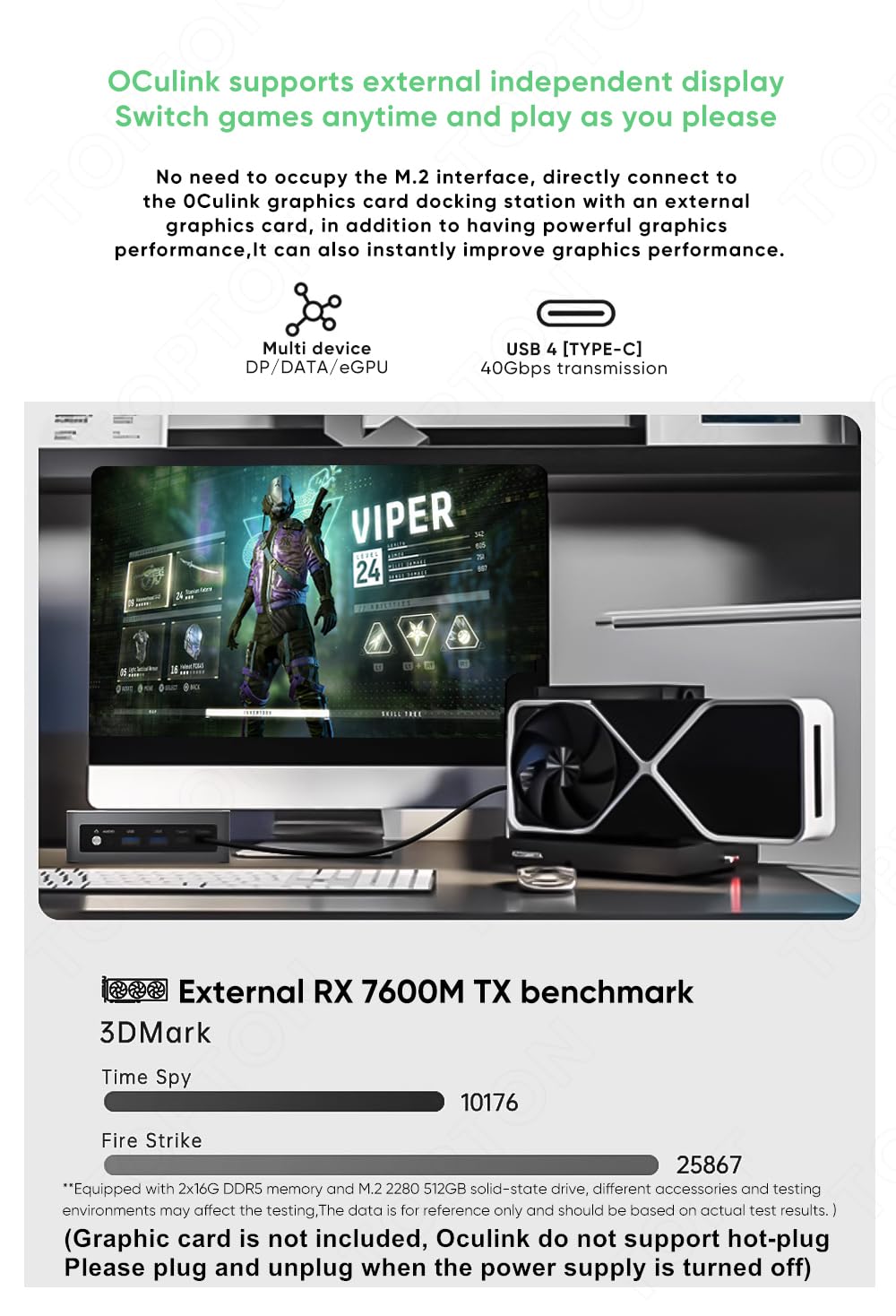 FakestarPC Mini PC Gamer Oculink Ryzen AI 9 HX 370 USB4 2x2.5G LAN 2xPCIe4 Desktop Gaming Computer Win11 WiFi6 16GB DDR5 512GB NVMe