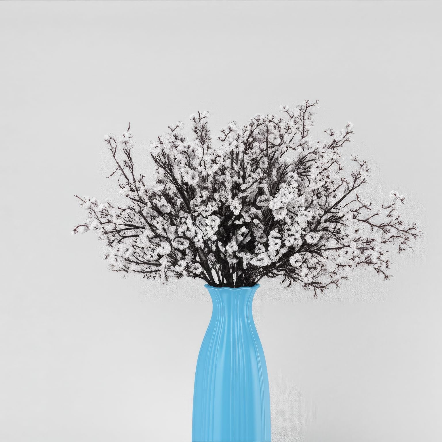 Gypsophile artificielle mariage argentée sans flétrissement pour table