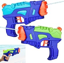 Set of 2 Water Gun with Trigger for Outdoor, Summer, Pool, Garden, Beach, Best Water Games for Summer Fight Gifts for Boys Girls, Toys for Training Dogs Cats