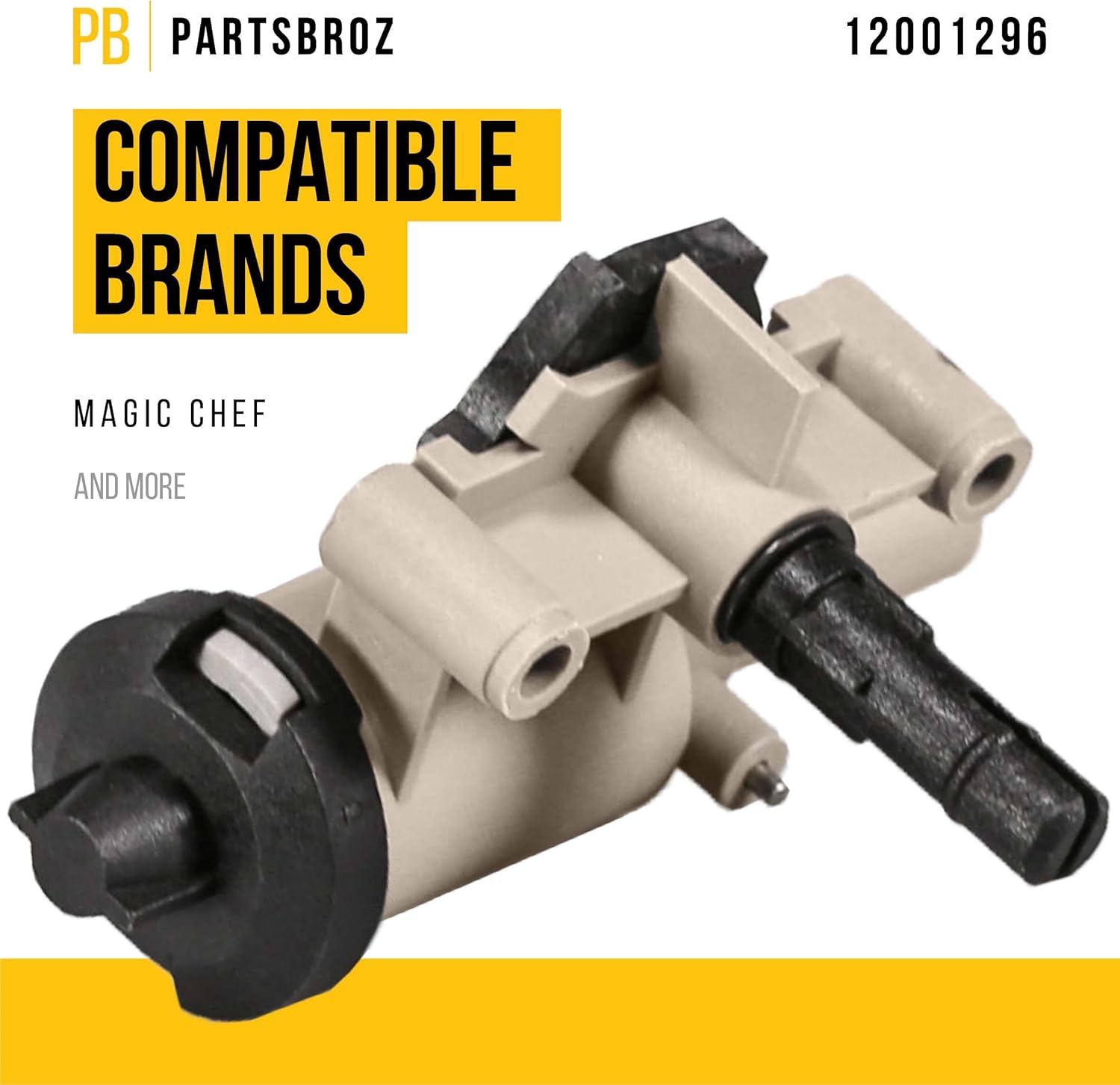 PartsBroz 12001296 Igniter and Knob Kit - Compatible With Whirlpool Magic Chef Cooktop Range - Replaces AP4009382 400303 7432P079-60 7739P051-60 AH2002949 EA2002949 PS2002949 WP74002414 74002413