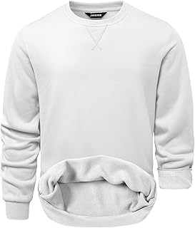 Sponsored You’re seeing this ad based on the product’s relevance to your search query.Learn more about this advertisement JMIERR Men's Sweatshirt Cotton Fleece Pullover Lined Winter Sports Jumper Warm Long Sleeve Sweatshirts with Crew Neck