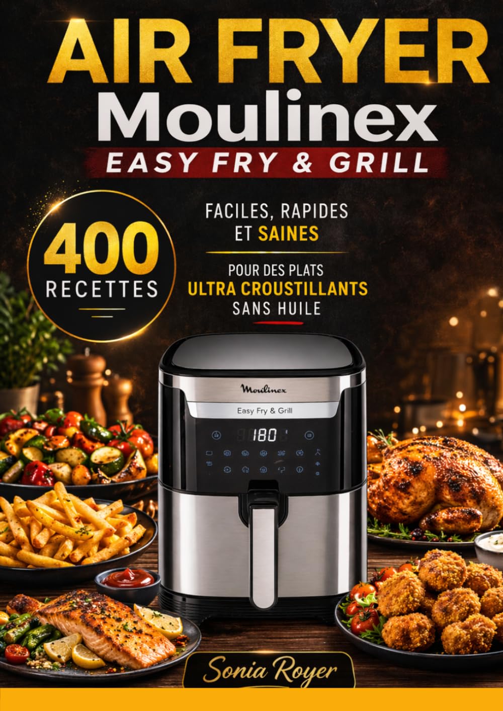 Air Fryer Moulinex Easy Fry & Grill : 400 Recettes Faciles, Rapides et Saines pour des Plats Ultra Croustillants Sans Huile