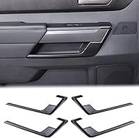 Vista 12 de Aunginsy Cubierta de panel de manija de puerta interior de automóvil compatible con Toyota Tundra 2022-2024 2025, panel de puerta delantera