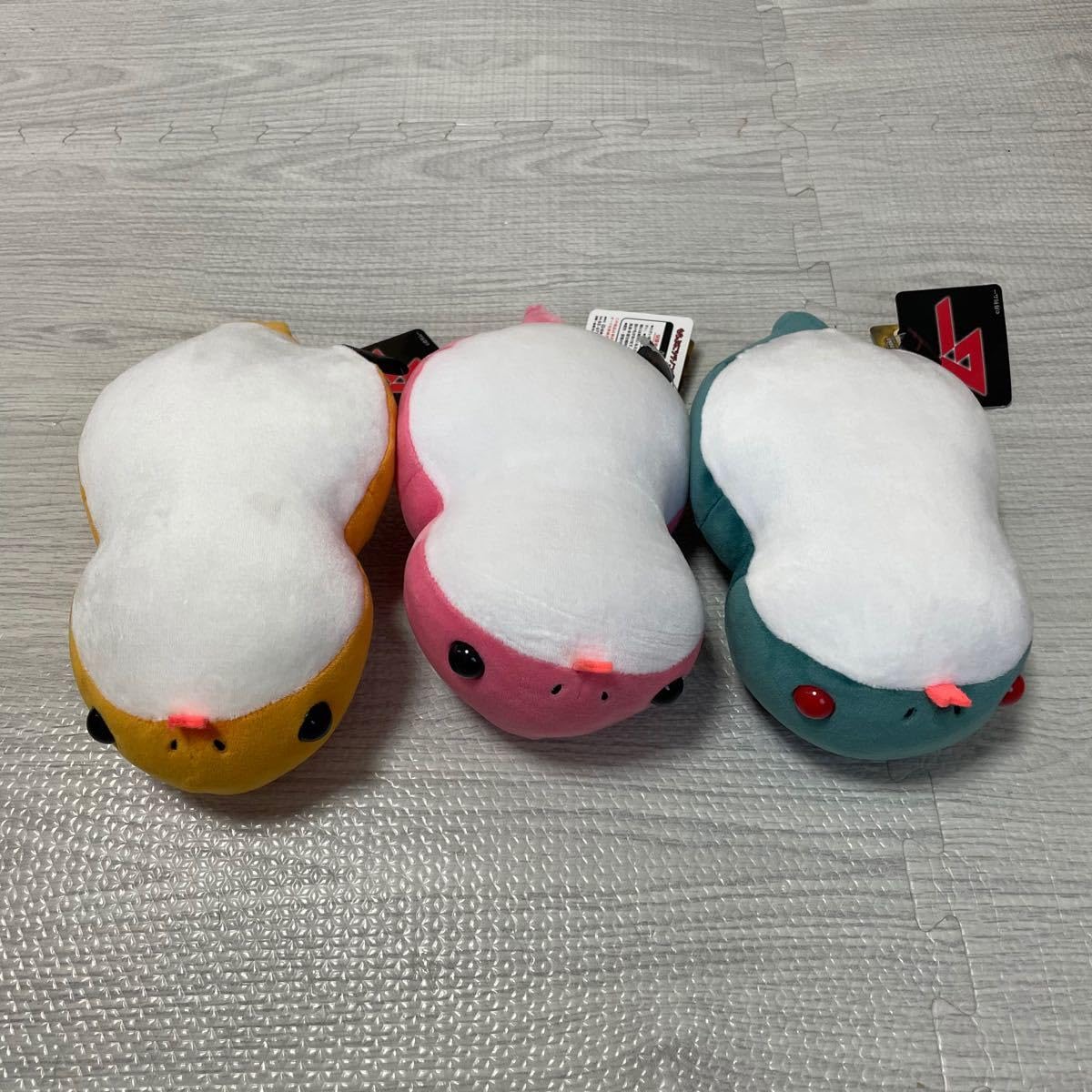 月刊ムー もちぷに ツチノコ ぬいぐるみ ピンク オレンジ セット販売 月刊ムー もちぷに ツチノコ ぬいぐるみ ピンク オレンジ セット販売