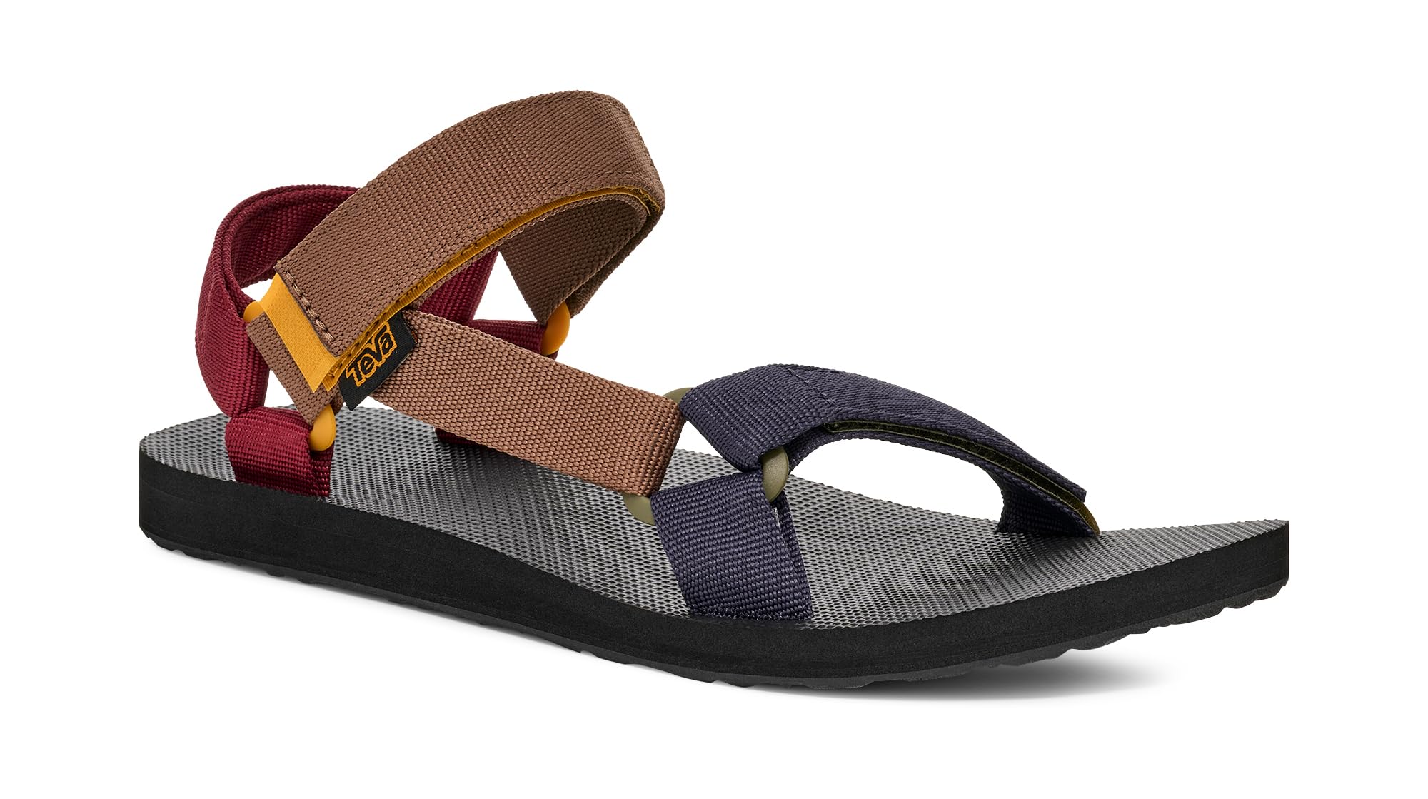 Teva Original Universal Mens Walking Sandali in Nero Multicolore