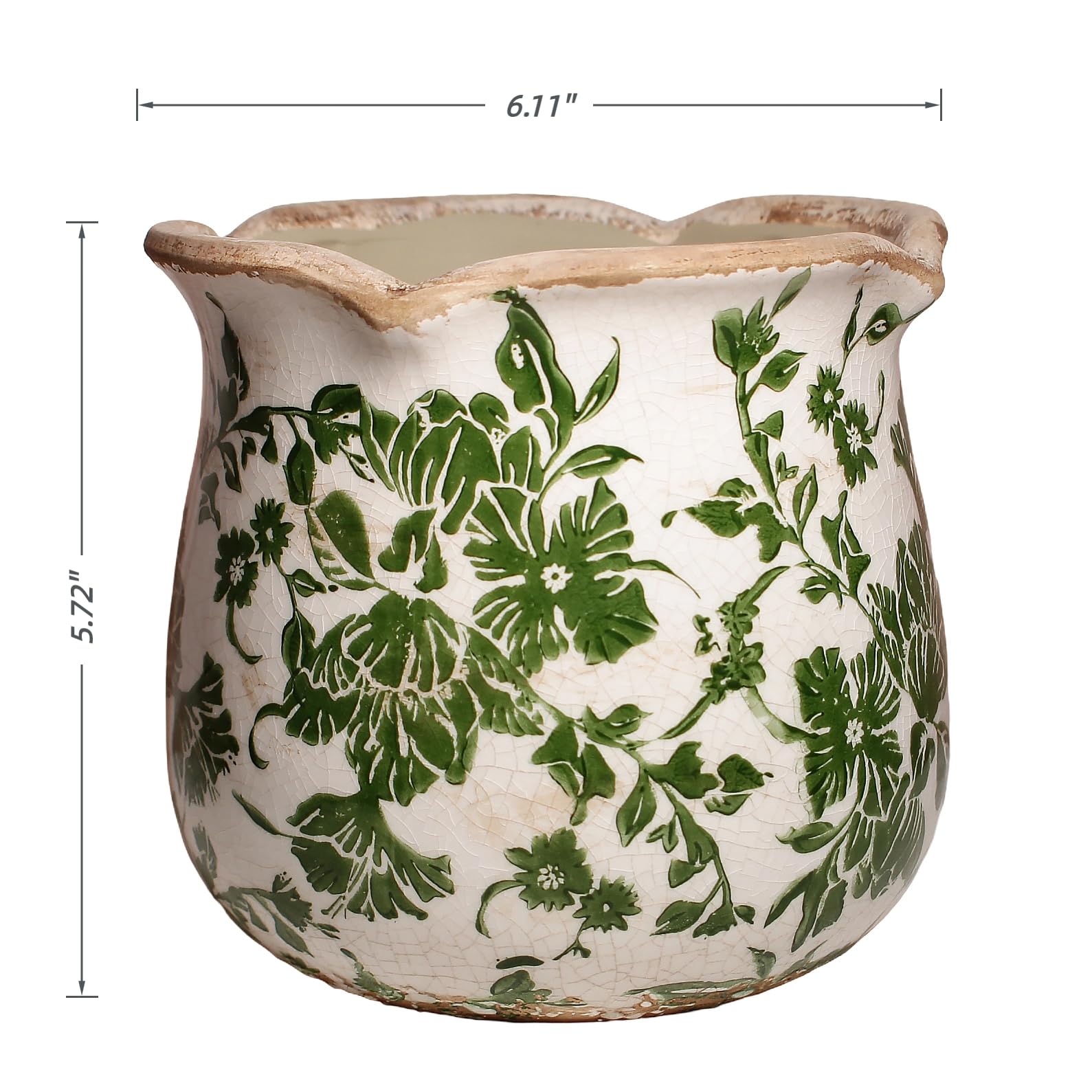 Amazon.com : Xiaan Jiaju Tuscan Ceramic Plant Pots, 6.11 Inch