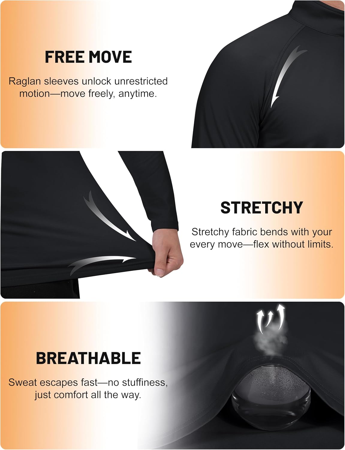 Cavva Mens Quarter Zip Pullover Thermal Fleece Lined Sweatshirts Long Sleeve 1/4 Zipper Athletic Winter Shirt - Image 5