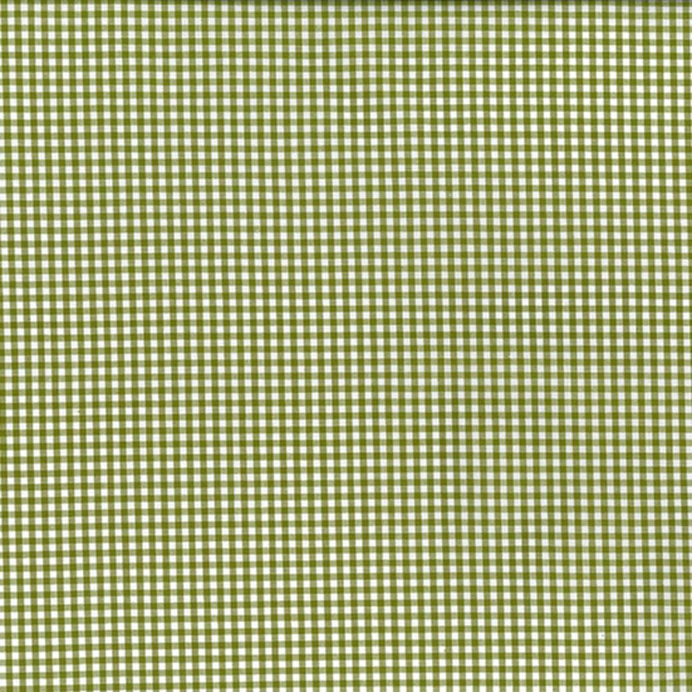 100% Yarn Dyed Cotton Fabric 2.5mm Gingham Check Squares 144cm Wide (Sold Per Half Metre) (Green)