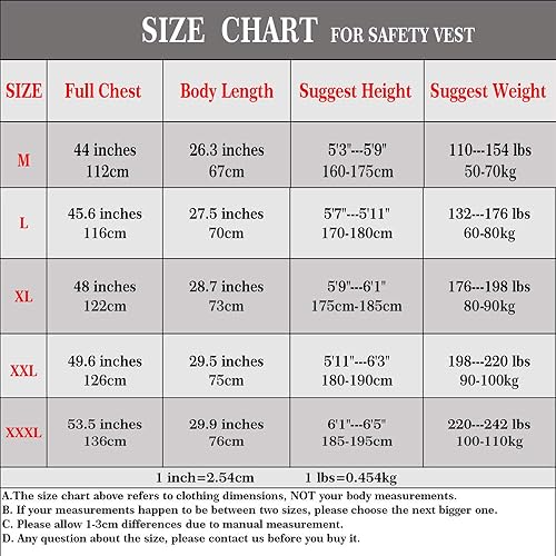 Miniatura 2 de Chaleco de seguridad azul reflectante con bolsillos y cremallera para hombres y mujeres, ropa de trabajo de construcción (3XL, azul)