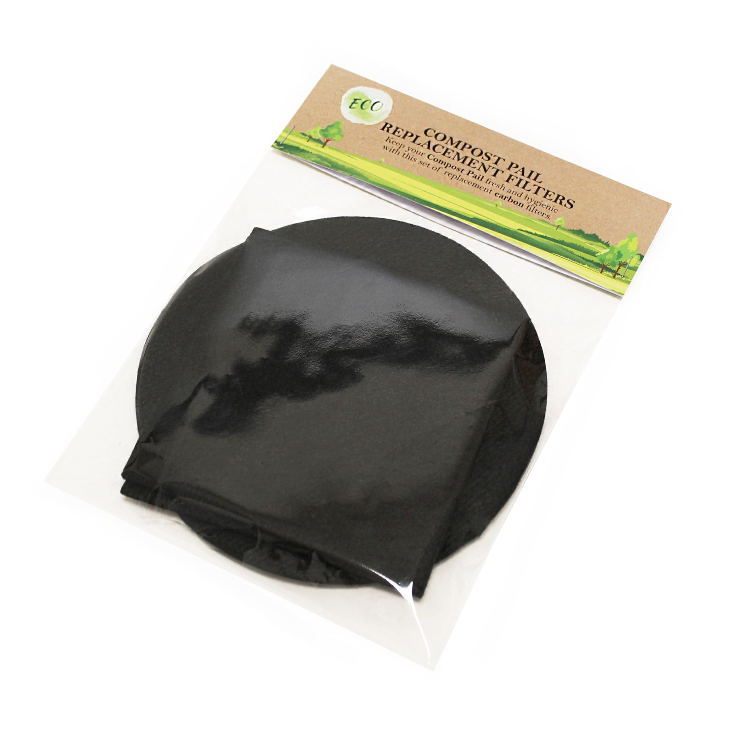 All-Green Black Eddingtons Deluxe Compost Caddy Spare Filters - (2 Filters)