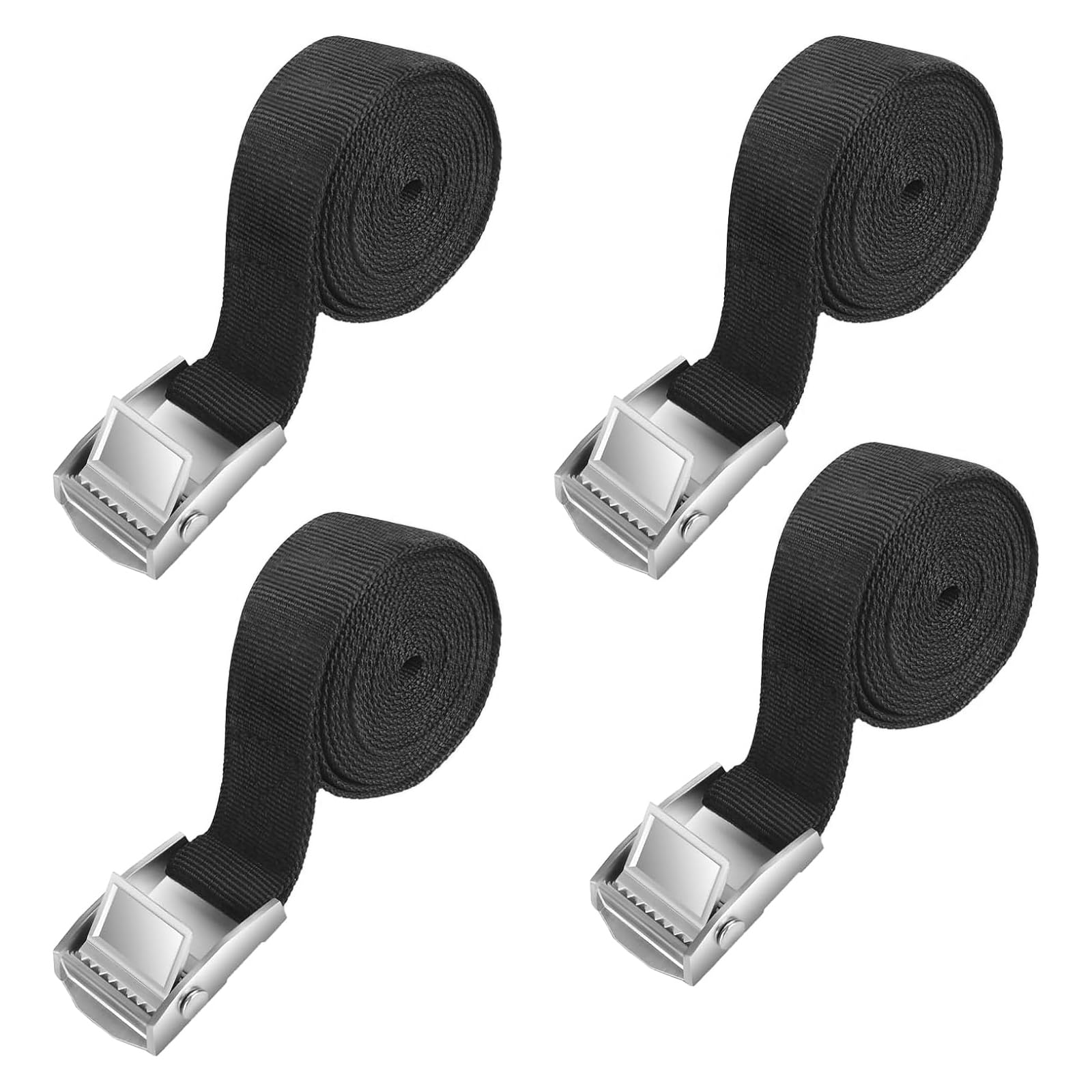 2 Stück Ratschenspanngurte 2 Meter - Belastbar Bis 180kg Für Transport & Camping