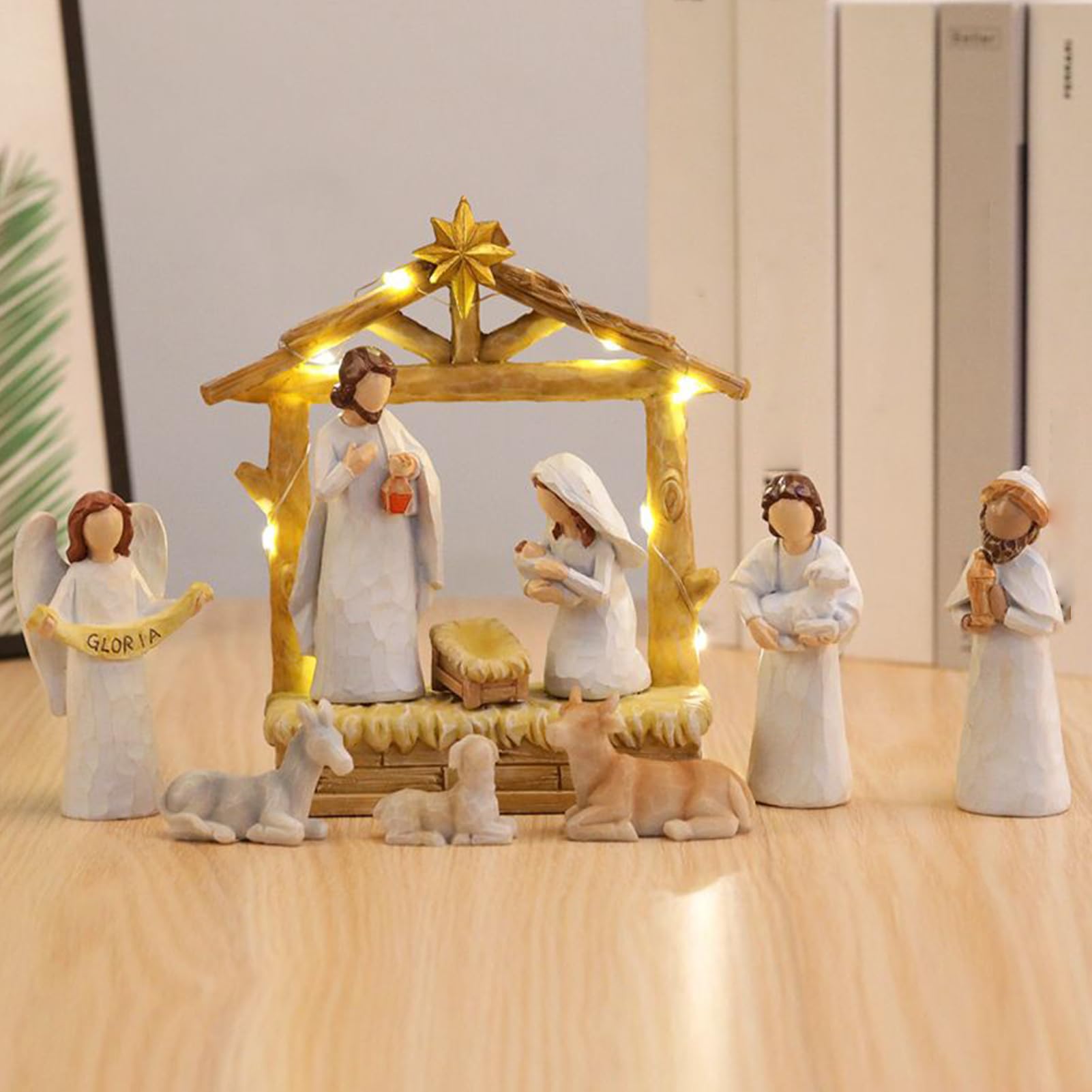 Crèche De Noël 12 Figurines Religieuses