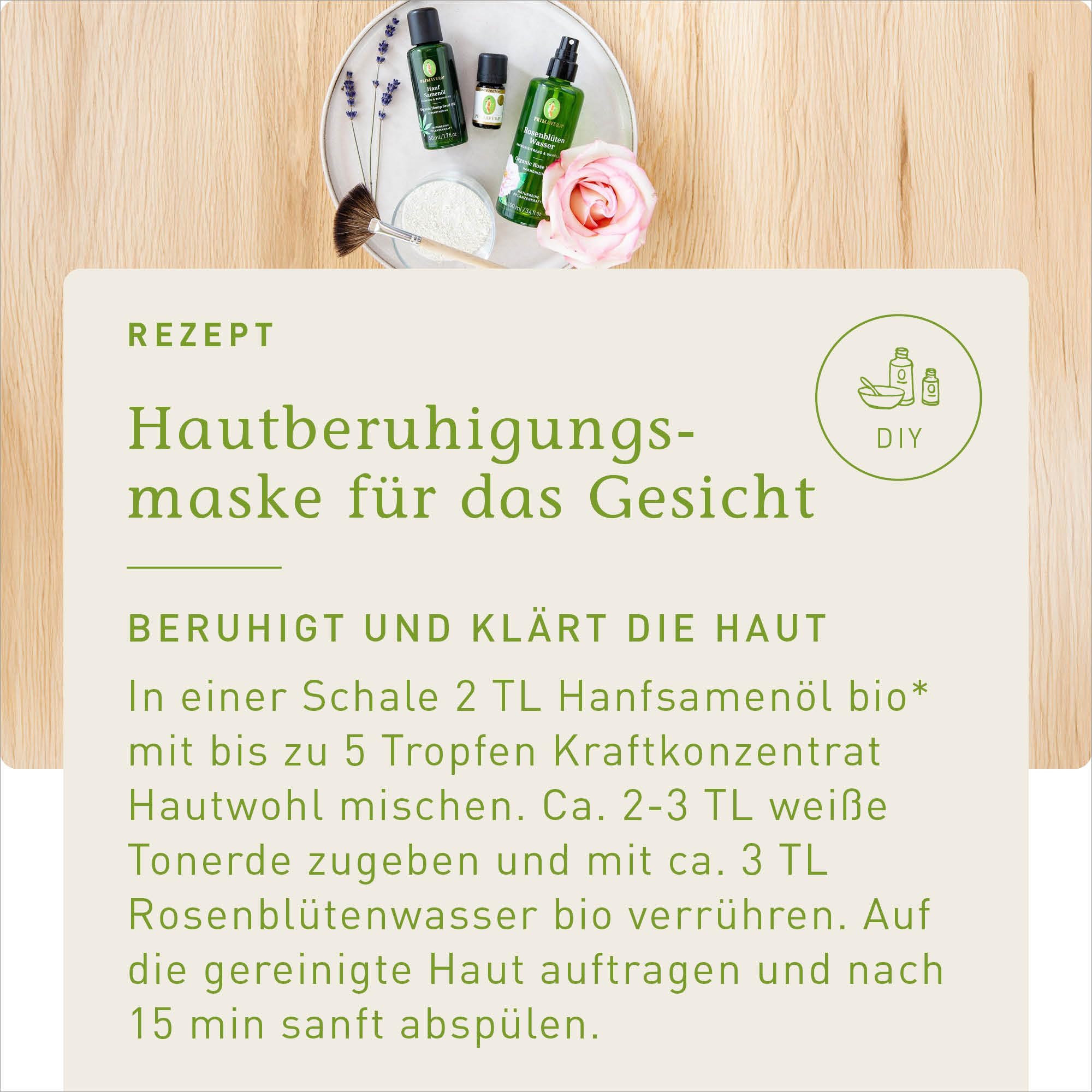 PRIMAVERA Pflanzenwasser Rosenblütenwasser bio* 2 x 100 ml – naturreine Pflanzenkraft – Glasflasche – Hydrolat, Körperspray, Aromatherapie – harmonisierend, entspannend, ausgleichend – vegan