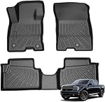 Floor Mats & Cargo Liner Set Compatible with Hyundai Venue 2020-2026 (Cargo Liner Only Fit The Upper Layer) All Weather Protection Anti-Slip & Durable TPE Full Set Liners Automotive Accessories-Black