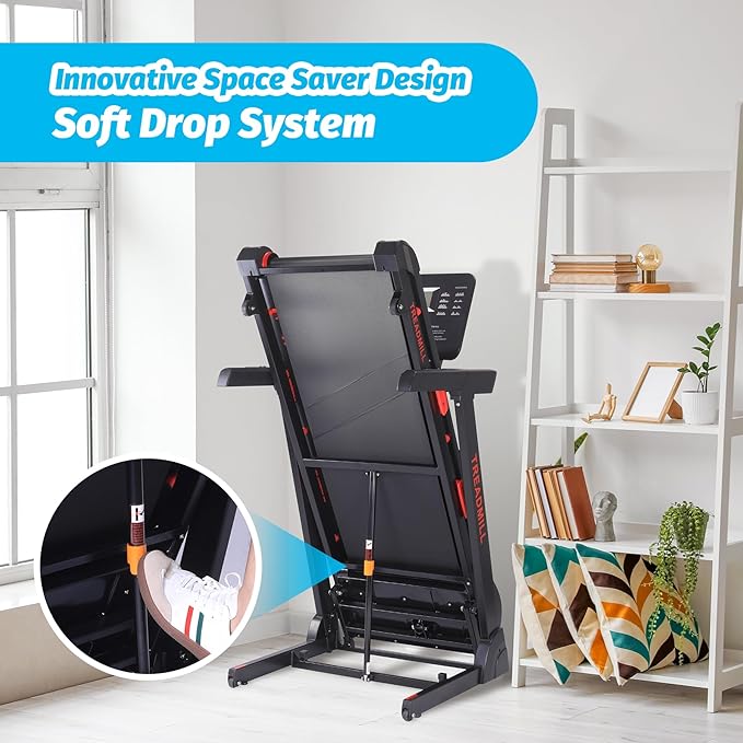 Caminadora Eléctrica Plegable con Inclinación y Pantalla, Soporte 350 lb miniatura 8