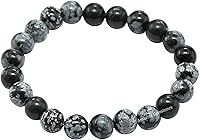 Vista 713 de Amazing Gemstone Pulsera de cristal para mujeres y hombres, pulsera de cristal curativo de protección, pulsera elástica con cuentas de piedras