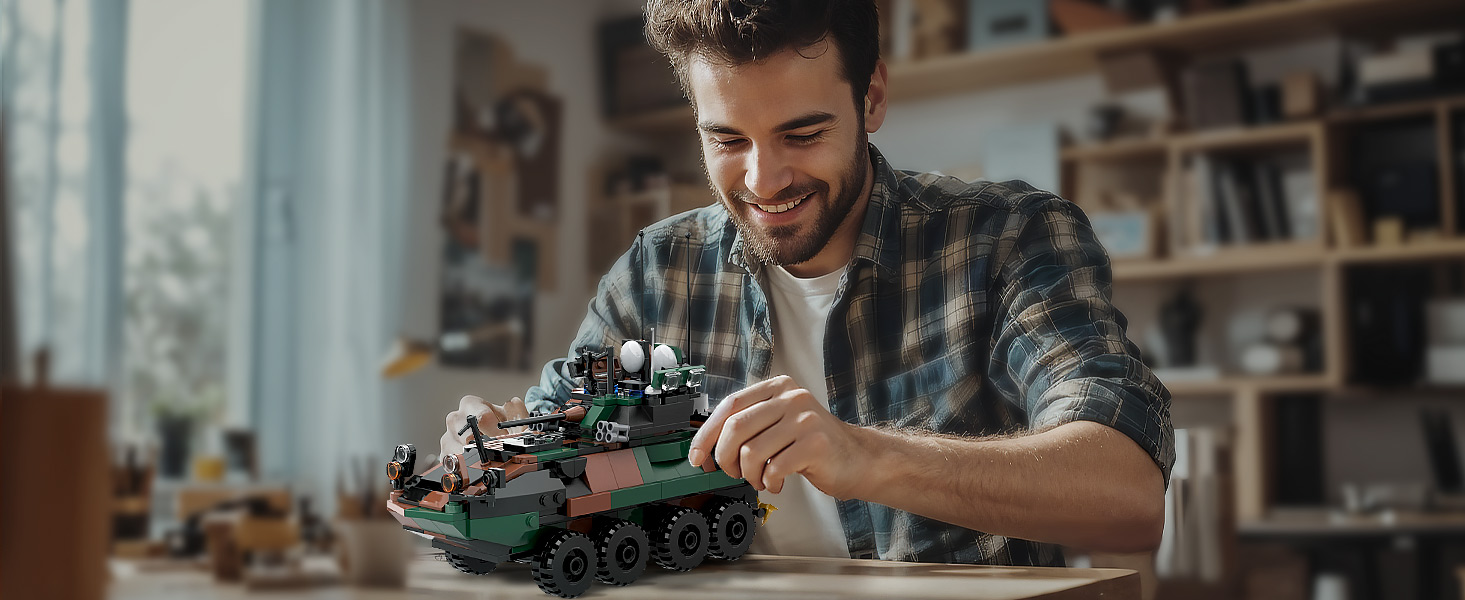Amazon.com: YounggDiy LAV-25 Infantry Fighting Vehicle Model