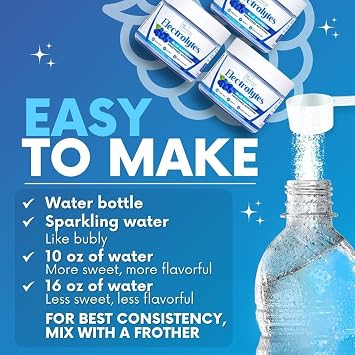 My Adventure to Fit Refreshing Hydration Electrolytes Powder with Zero Sugar, Bundle, Blue Raspberry & Sour Blue Flavors