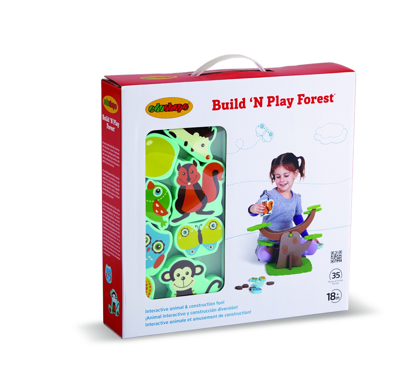 Zabawka dla niemowląt - Edushape - Build 'N Play Forest nowa 715167